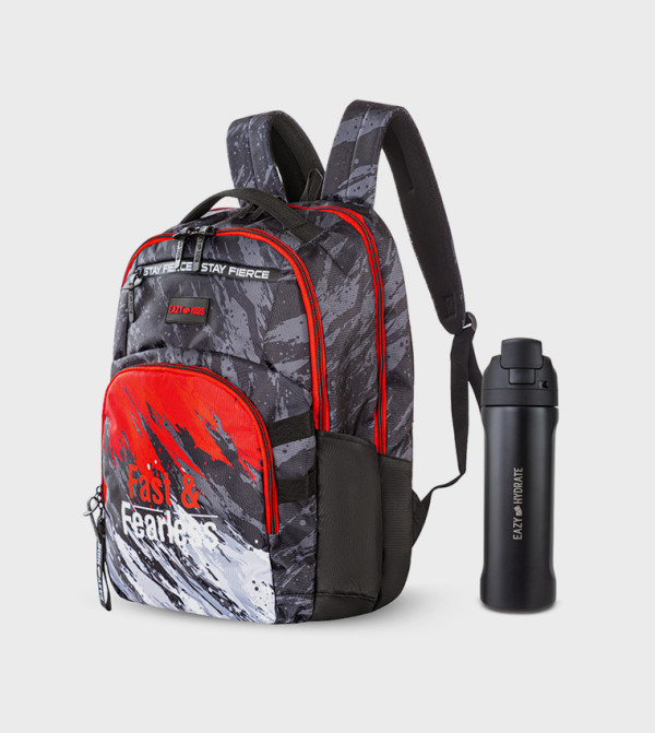 20" School Bag with Stainless Steel Water Bottle, 710ml