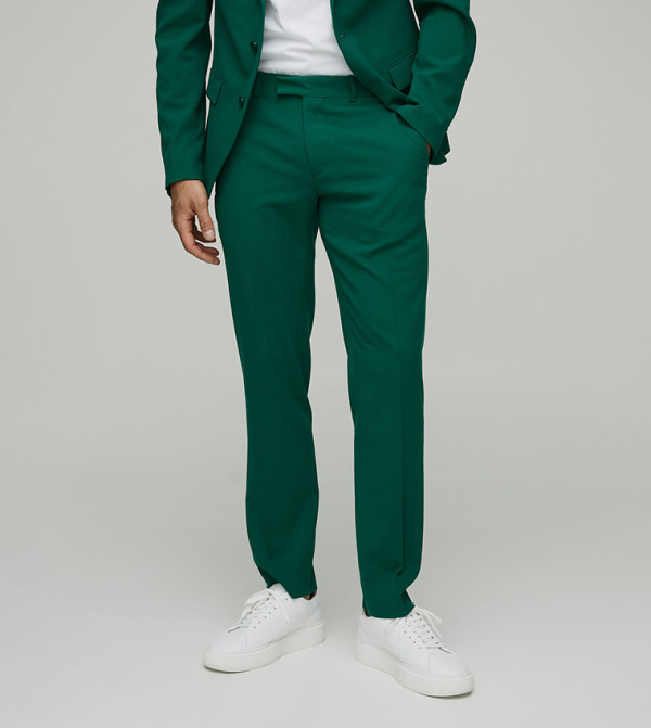 Mid Rise Slim Fit Formal Trousers