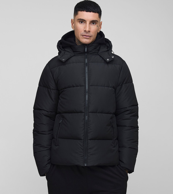 Tall Matte Hooded Puffer Jacket