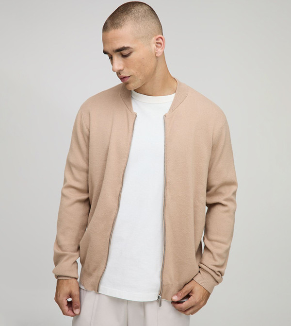 Long Sleeves Regular Fit Bomber Jacket
