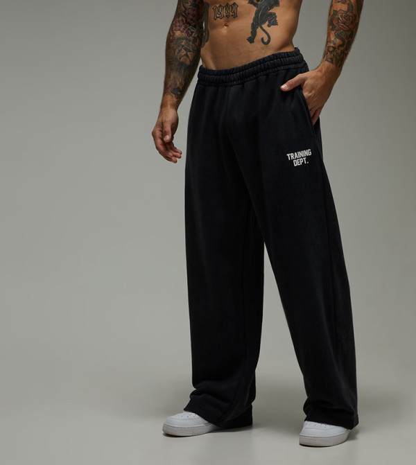 Training Dept Washed Wide Leg Sweatpants