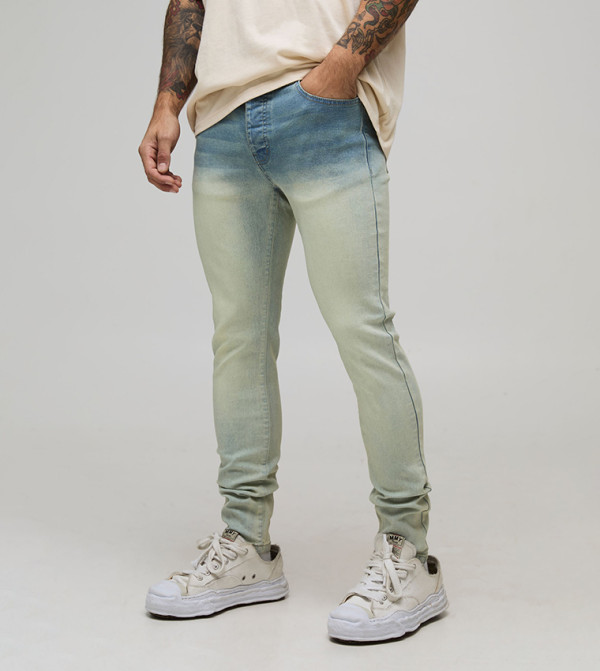Washed Skinny Stretch Fit Jeans