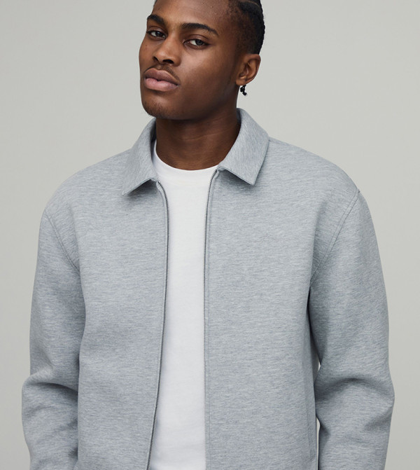 Long Sleeves Scuba Marl Shirt