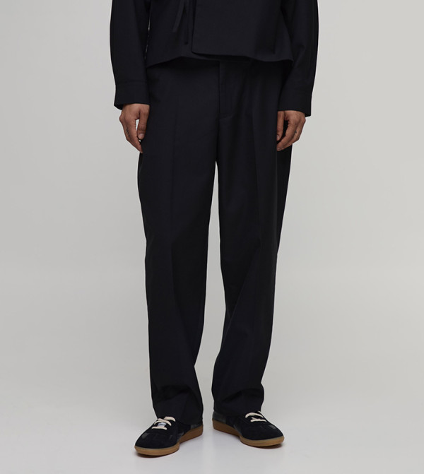 Belted Relaxed Fit Trousers