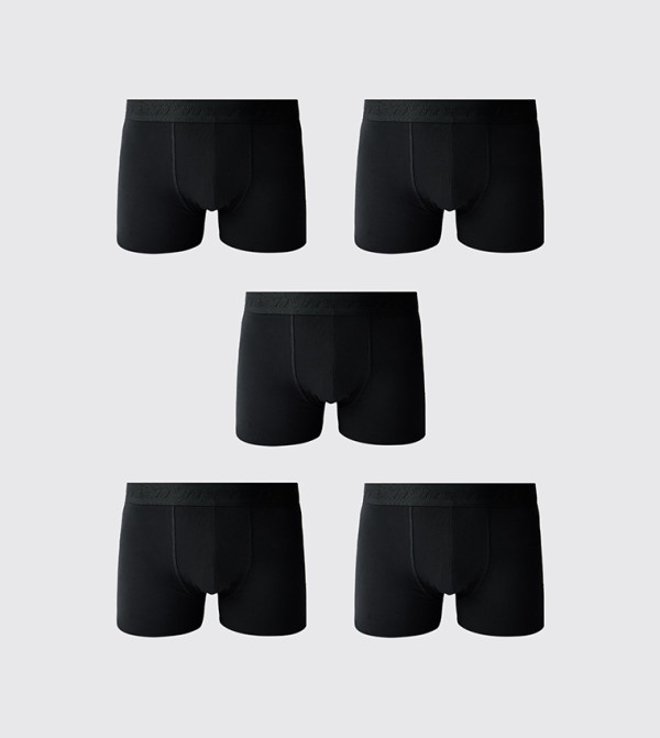 5-Pack Logo Waistband Trunks