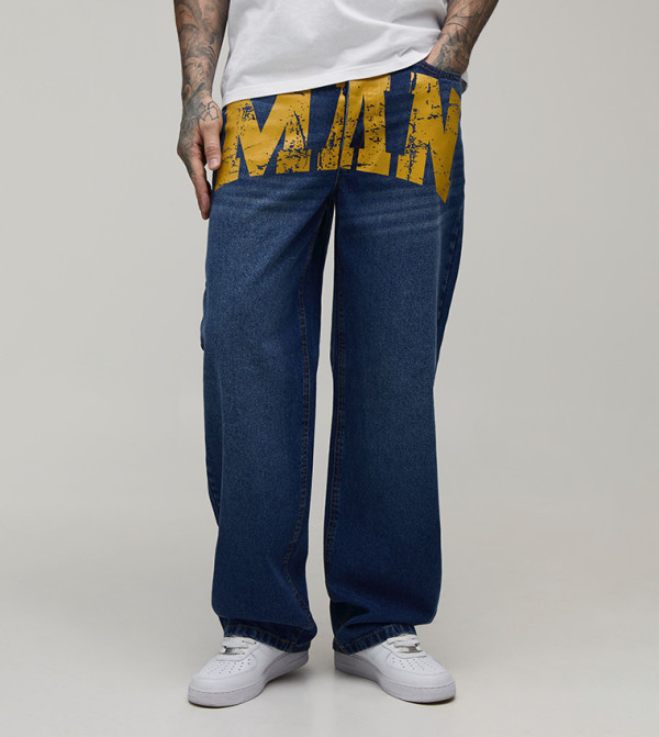 Tall Rigid Print Relaxed Fit Jeans