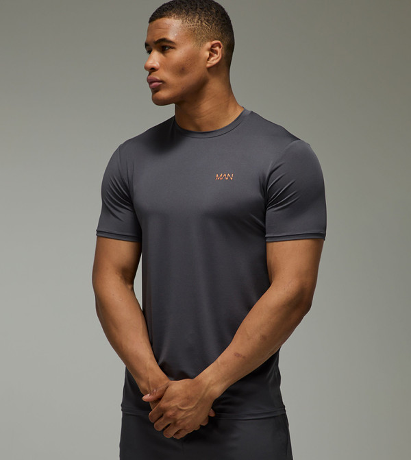 Neon Logo Print Active T-Shirt