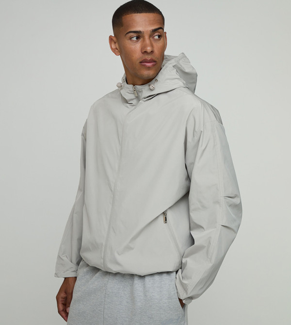 Hooded Toggle Oversized Cagoule Jacket