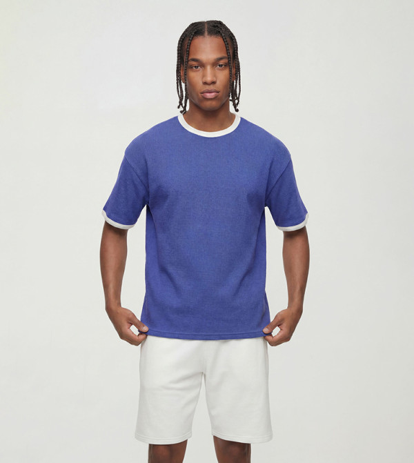 Waffle Ringer Oversized T-Shirt