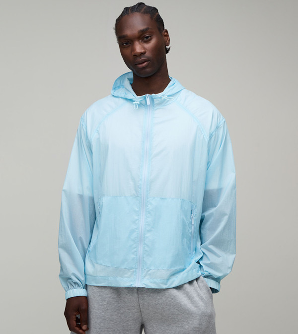 Tall Oversized Glow In The Dark Hooded Toggle Cagoule