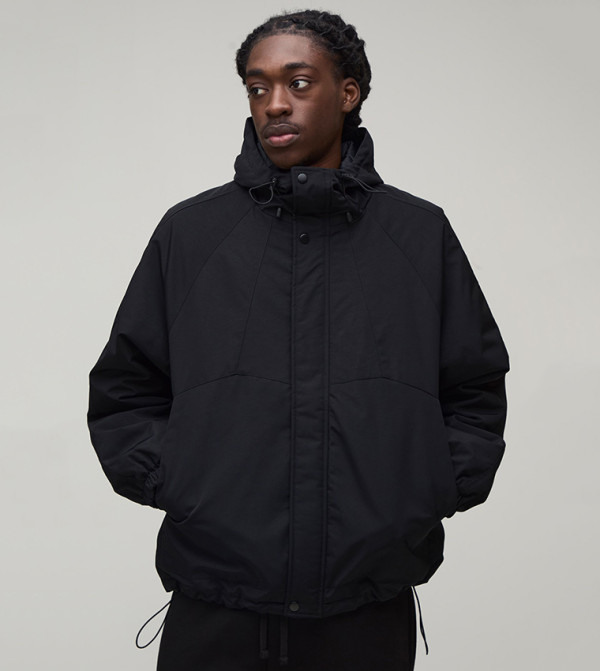 Crinkle Nylon Hooded Cagoule Jacket