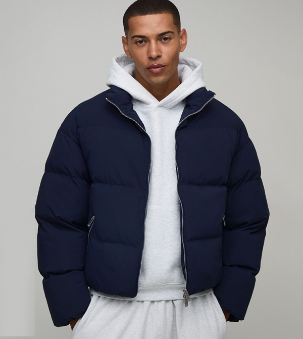 Essential Midweight Padded Boxy Fit Puffer Jacket