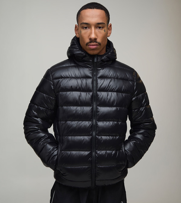 Scuba Panel Lightweight Puffer Jacket