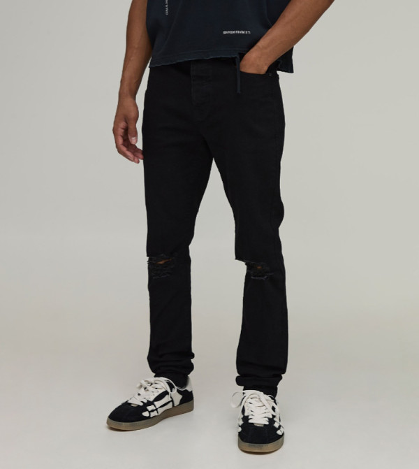 Ripped Knee Skinny Fit Jeans