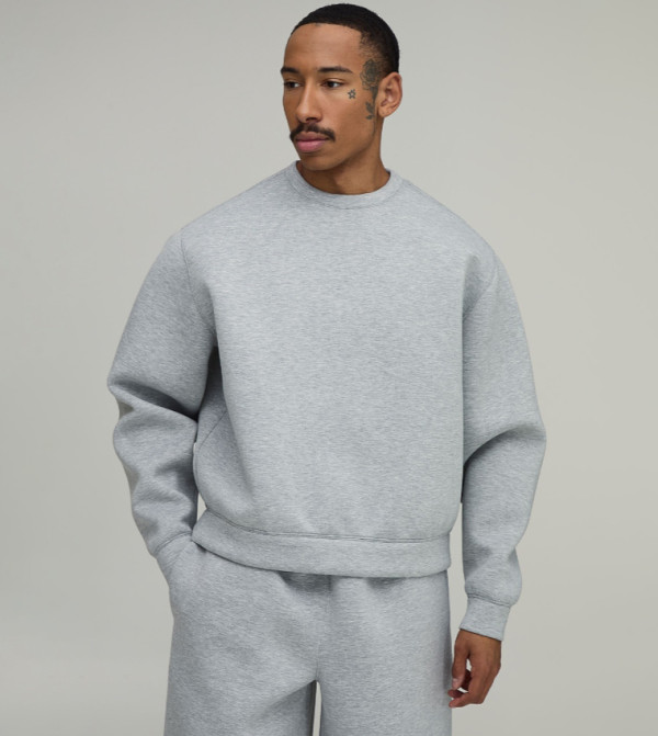 Crew Neck Scuba Oversized Sweatshirt