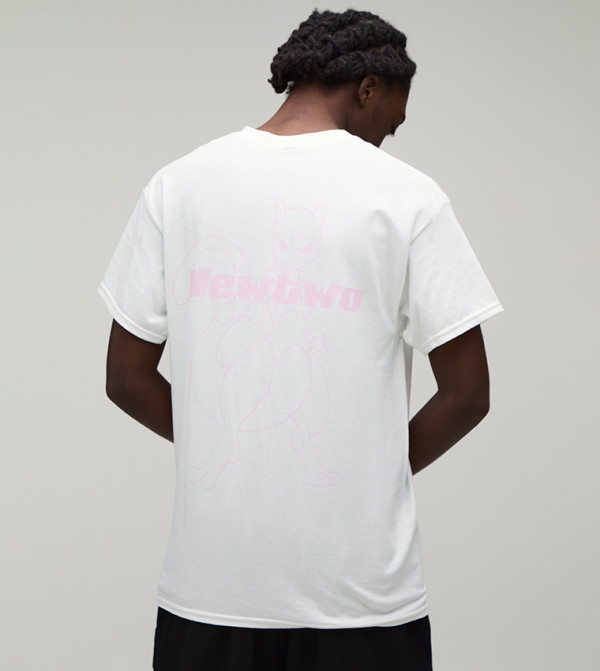 Mewtwo Pokémon License Printed Oversized T-Shirt