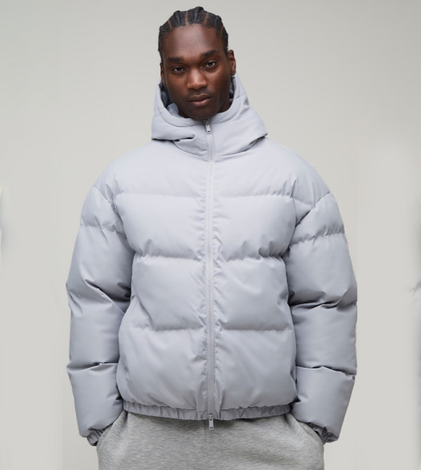 Tall Regular Fit Midweight Padded Hooded Puffer Jacket