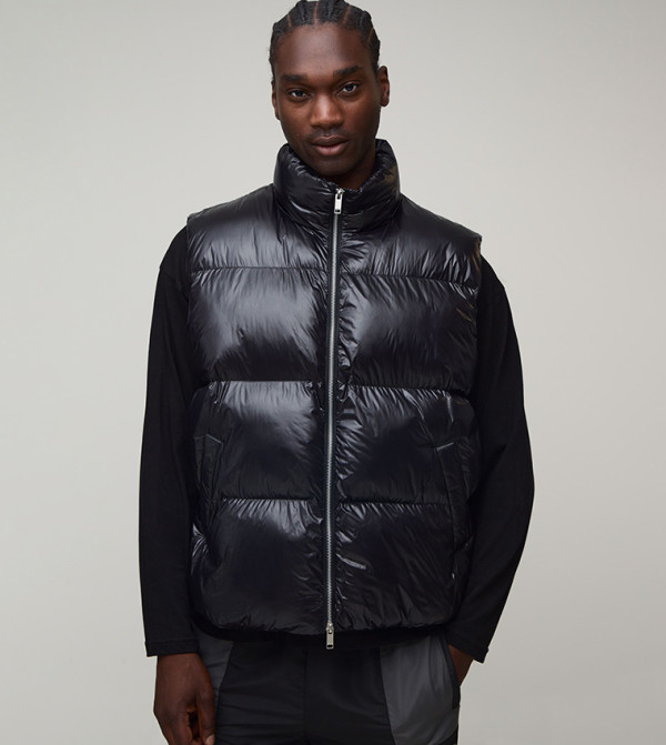 Plus & Tall Regular Fit High Shine Midweight Padded Gilet