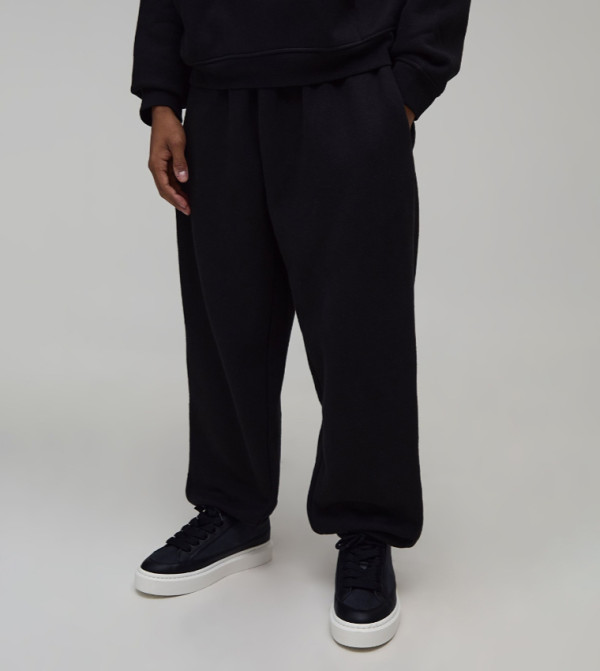 Baggy Fit Reverse Brushed Pocket Joggers