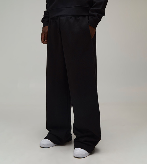 Plus & Tall Solid Wide Leg Sweatpants