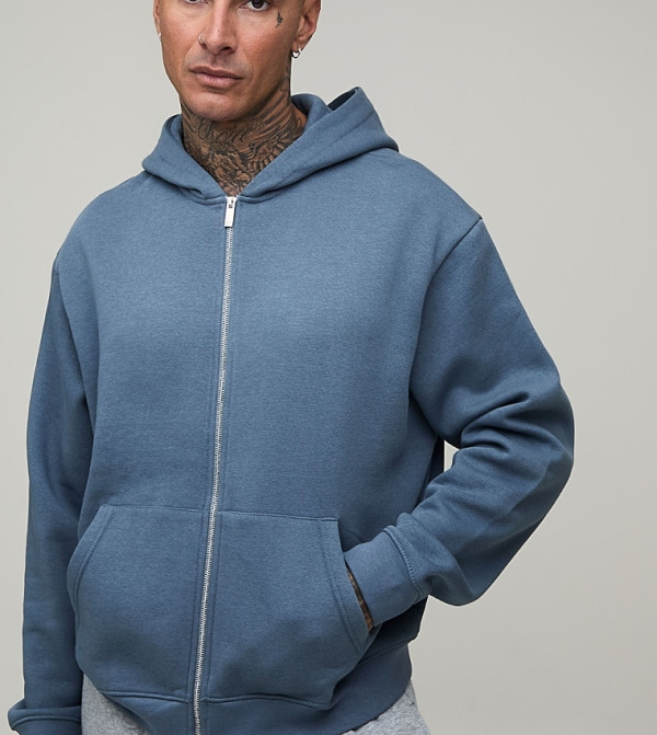 Tall Essential Long Sleeves Boxy Hooded Jacket