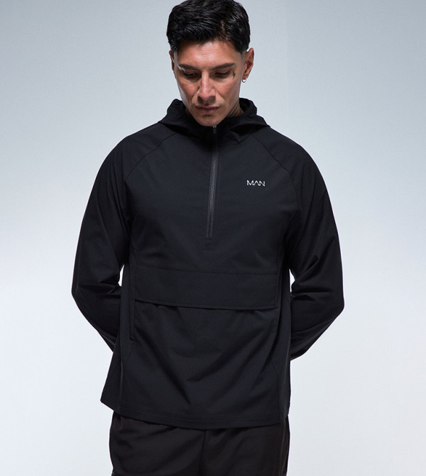 Plus & Tall Active 1/4 Zip Windbreaker Jacket