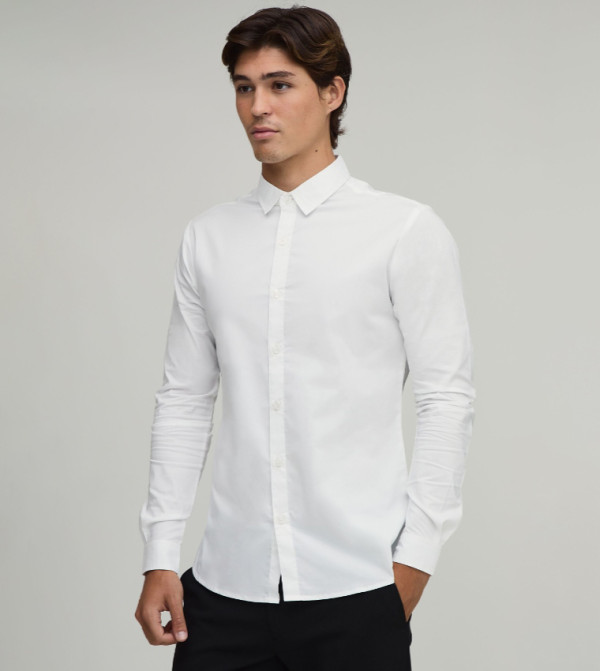 2 Pack Muscle Fit Long Sleeves Cotton Shirts