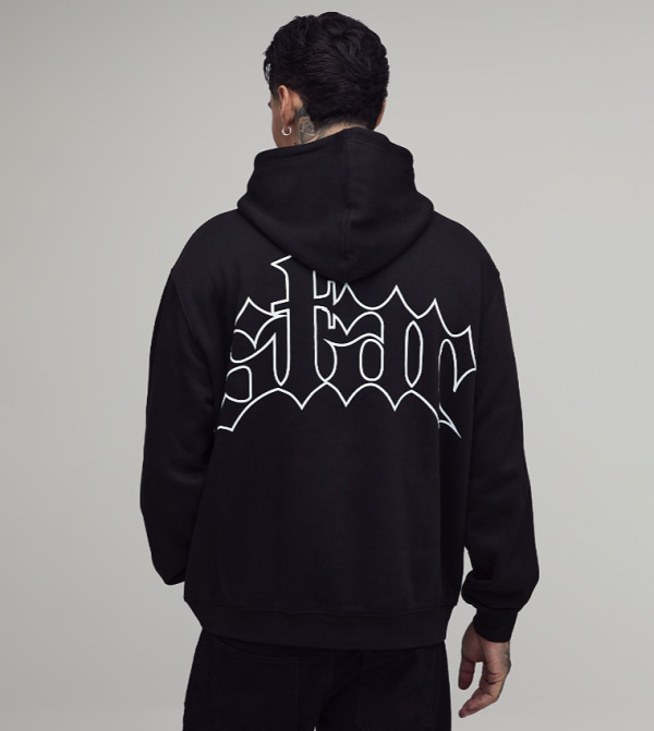 Tall Oversized Star Printed Hoodie