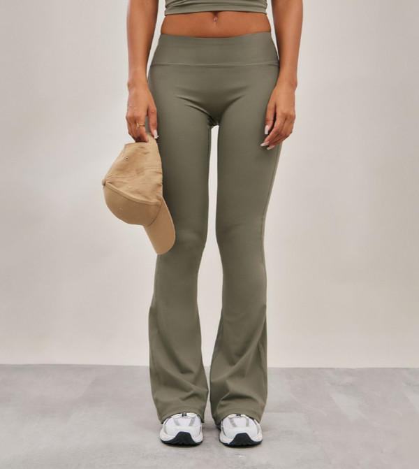 Seamless High Waist Flared Yoga Pants