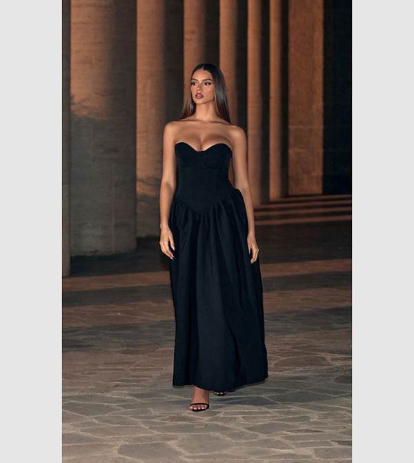 Premium Underwired Corset Midaxi Dress