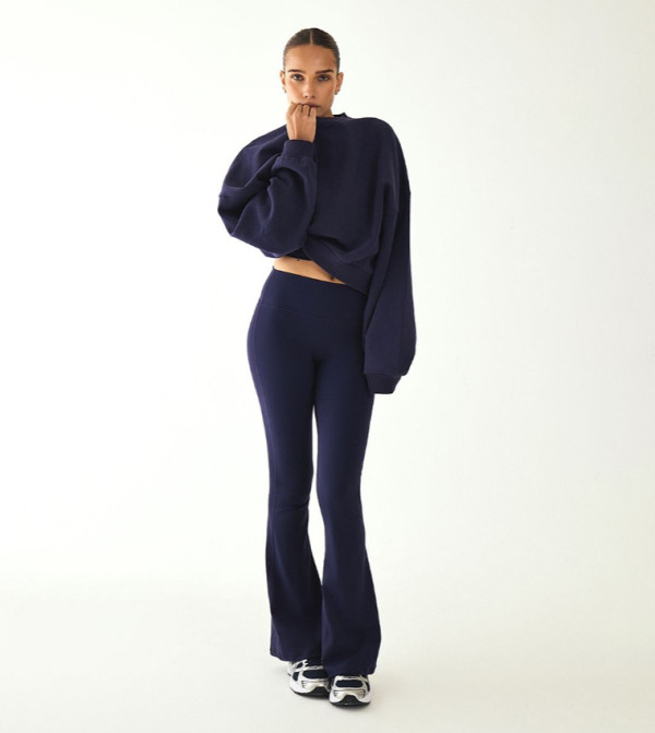 Seamless High Waist Flared Yoga Pants