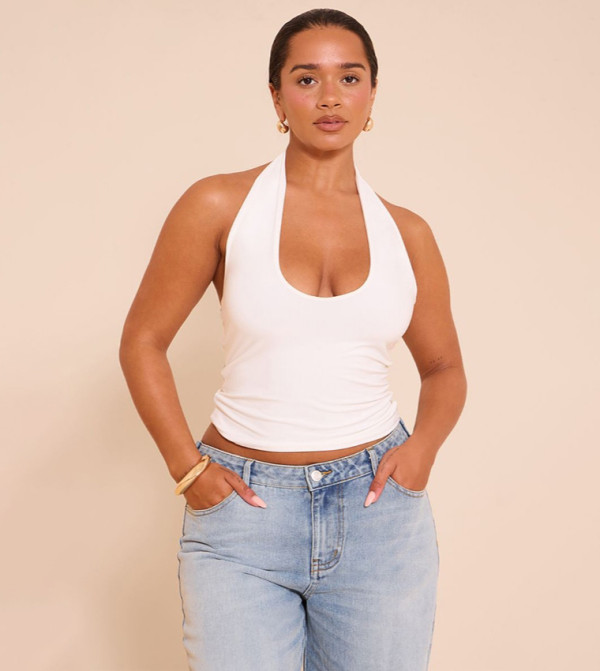 Shape Slinky Halterneck Top