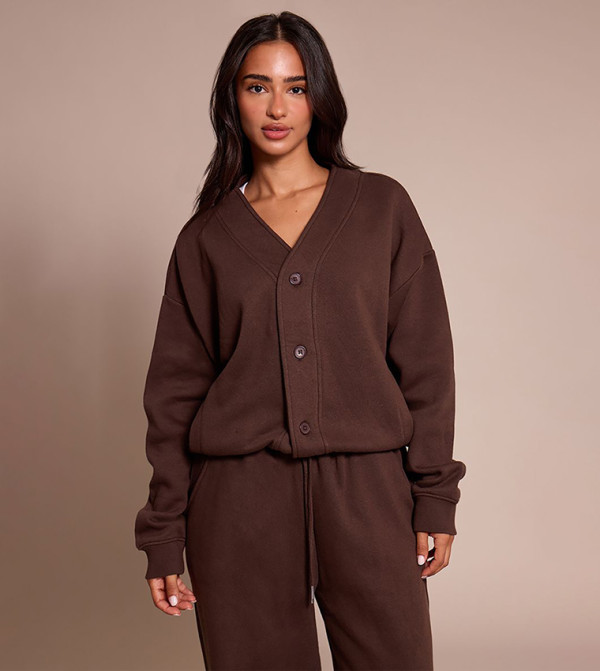 Petite Button Up Side Pocket Cardigan