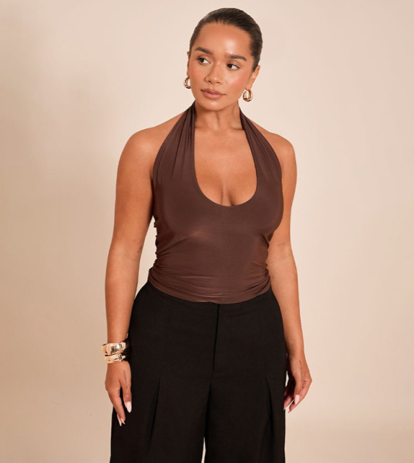 Shape Slinky Halterneck Top