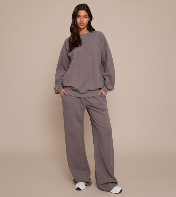 Tall Acid Washed Wide Leg Sweatpants