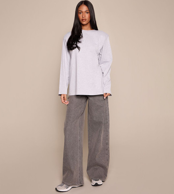 Tall Mid Rise Stretch Wide Leg Jeans