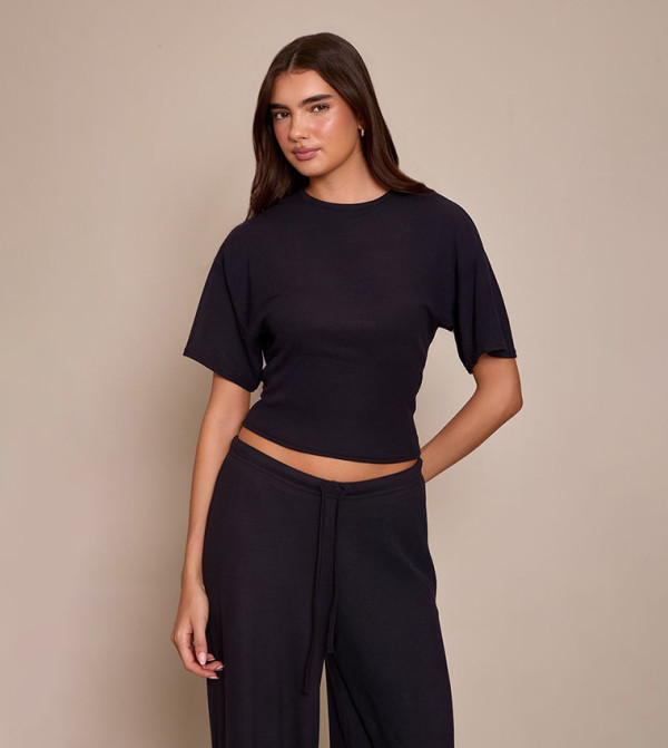 Soft Touch Boxy Fit Crop T-Shirt