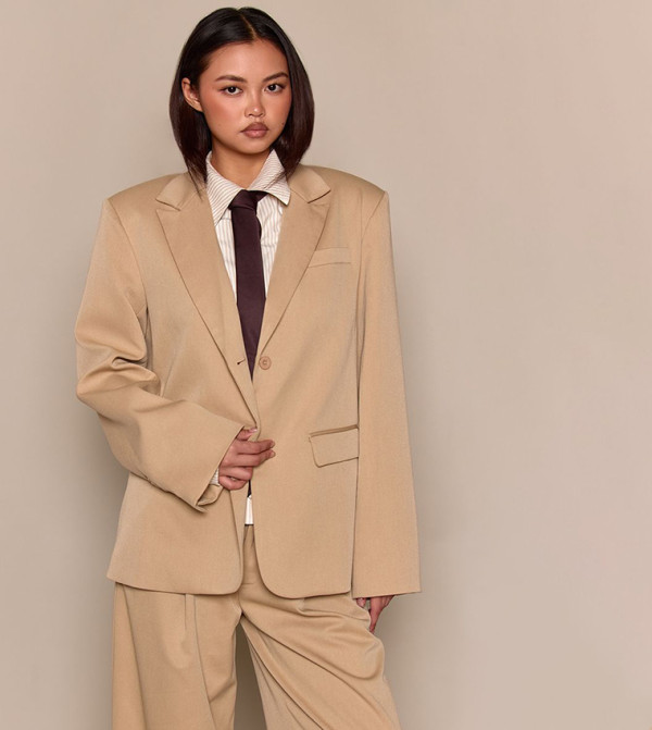 Tailored Woven Oversized Dad Blazer