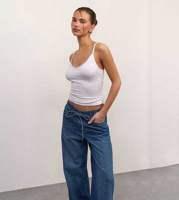 Soft Ribbed V-Neck Cami Top