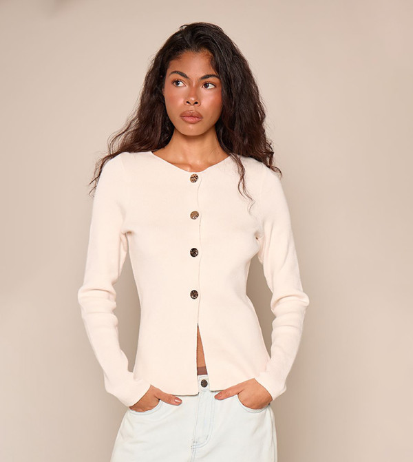 Compact Knit Peplum Long Sleeves Top