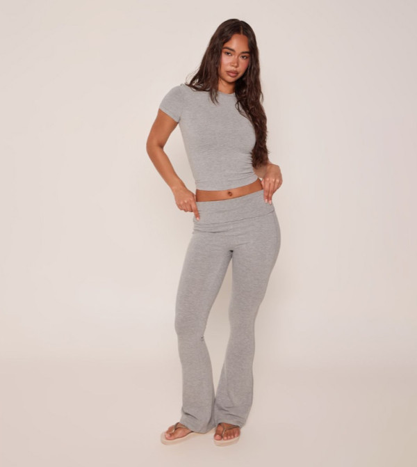 Melange Soft Cotton Yoga Pants