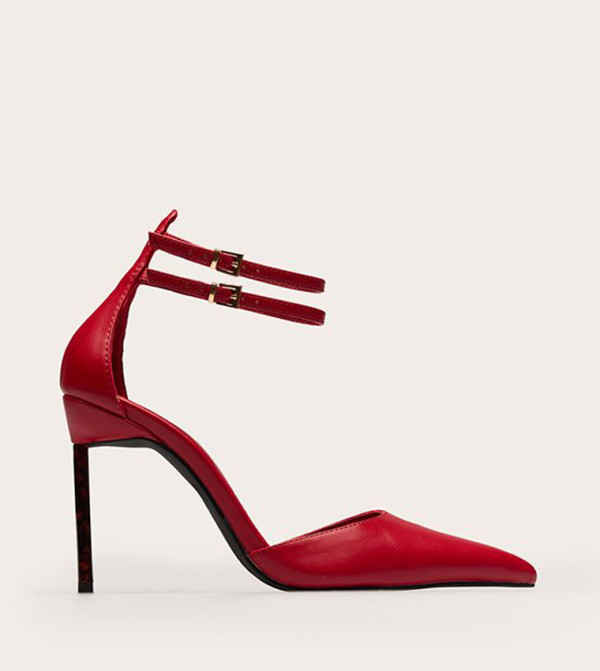 Faux Leather Tortoiseshell Heel Pumps
