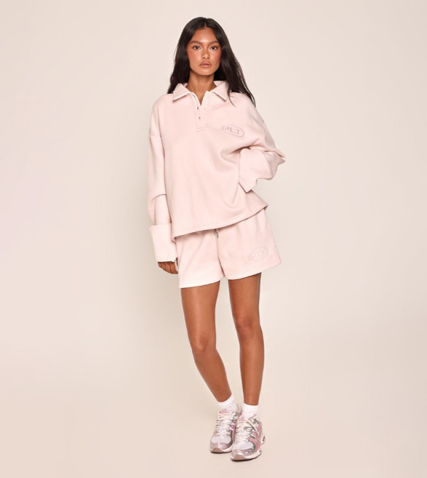 Embroidered Lightweight Sweat Shorts