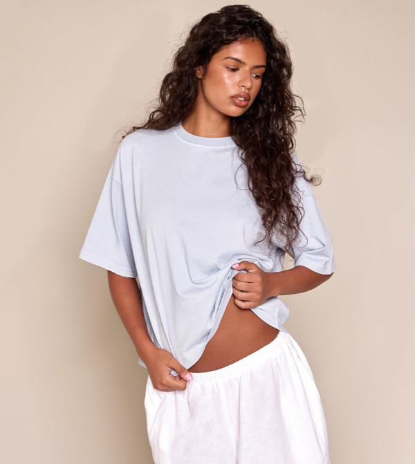 Acid Wash Cotton Oversized T-Shirt