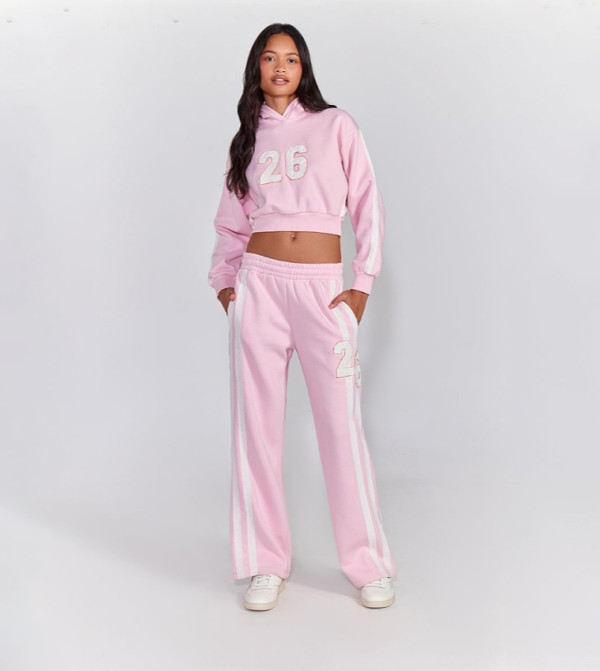 Lace Trim 26 Straight Fit Sweatpants