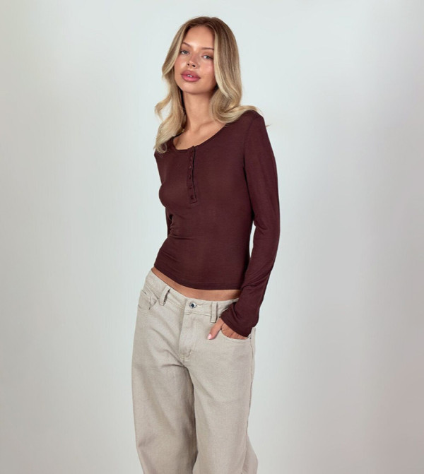 Sheer Soft Touch Button Up Long Sleeves Crop Top