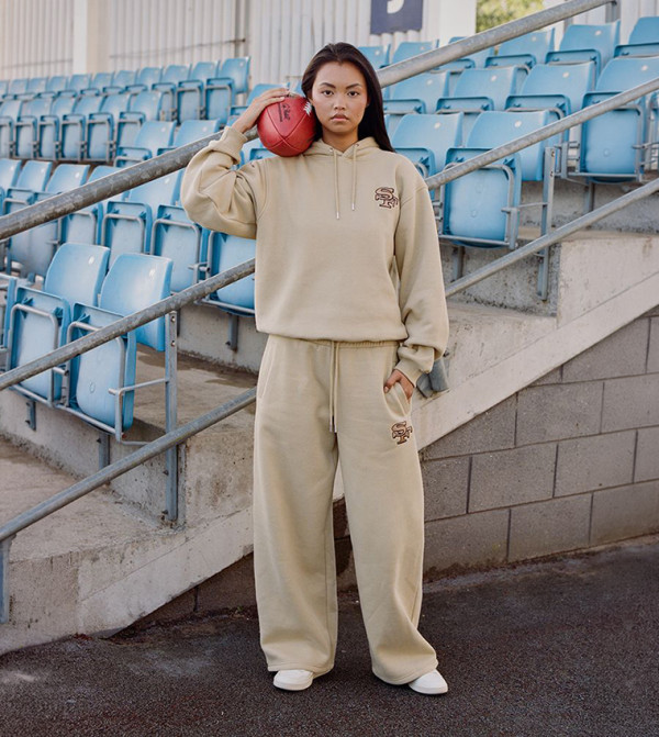 San Francisco 49ers' Embroidered Wide Leg Sweatpants