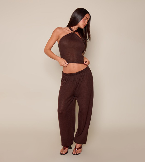 Filagree Knit Balloon Trousers