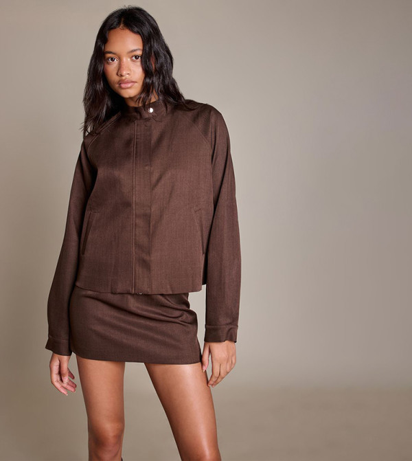 Long Sleeves Tailored Moto Jacket