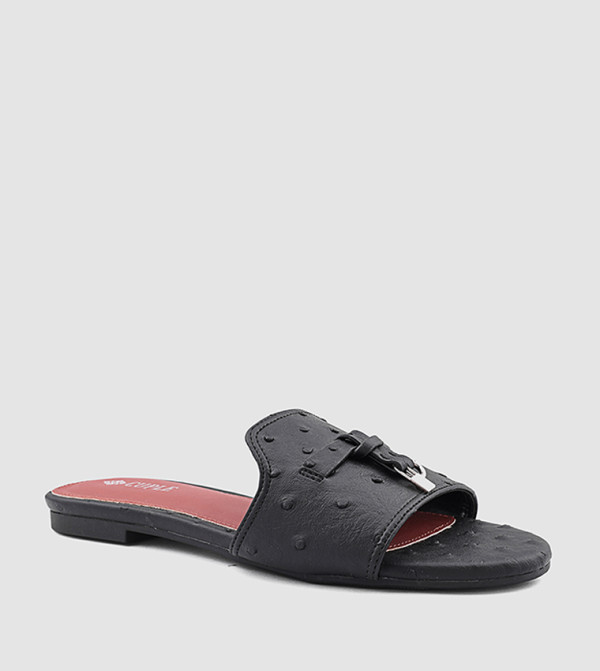 Textured Flat Sandals